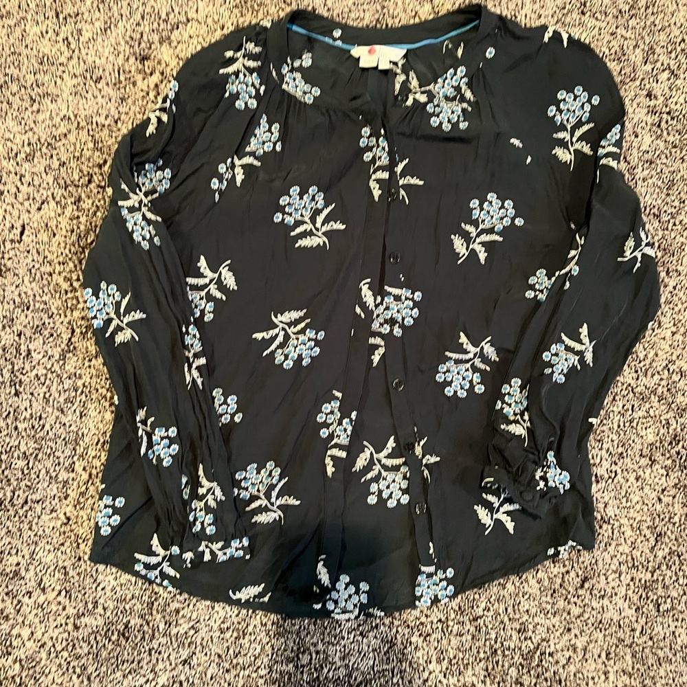 Floral Green Blouse